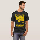 construction equipment men kids heavy equipment op t-shirt (Voorkant volledig)