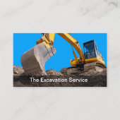 Construction Excavating Services Visitekaartje (Voorkant)