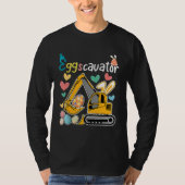 Construction Excavator Easter Day Egg Hunt for Boy T-shirt (Voorkant)