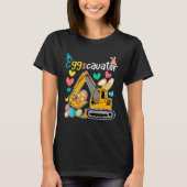 Construction Excavator Easter Day Egg Hunt for Boy T-shirt (Voorkant)