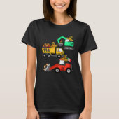 Construction Excavator Taco Mexican Crane Cinco De T-shirt (Voorkant)