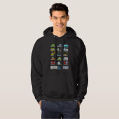 Construction Excavator Truck Digger Costume Boys T Hoodie (Voorkant volledig)