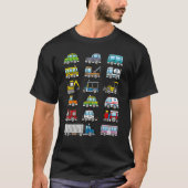 Construction Excavator Truck Digger Costume Boys T T-shirt (Voorkant)