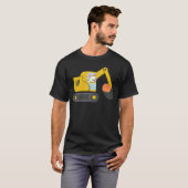 Construction Excavator Truck Toy Kids easter bunny T-shirt (Voorkant volledig)