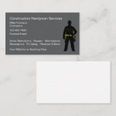 Construction Handyman Contracting Visitekaartje (Voorkant / Achterkant)
