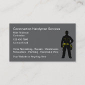 Construction Handyman Contracting Visitekaartje (Voorkant)