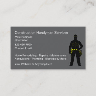 Construction Handyman Contracting Visitekaartje
