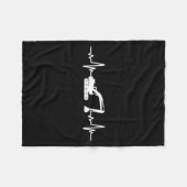 Construction Heart Valentines Day Construcion Site Fleece Deken (Voorkant (Horizontaal))