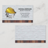 Construction Helmet | Bricks | Builders Visitekaartje (Voorkant / Achterkant)