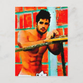 Construction Hunk Briefkaart (Voorkant)