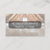 Construction Insulation Business Cards Modern  Visitekaartje (Voorkant)