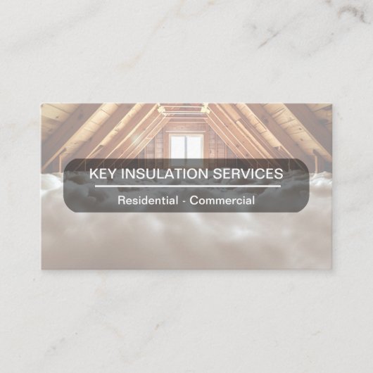 Construction Insulation Business Cards Modern  Visitekaartje (Voorkant)
