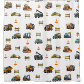 Construction machinery  douchegordijn (Voorkant)