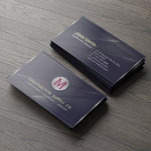 Construction Metal Framed Monogram Black Metal