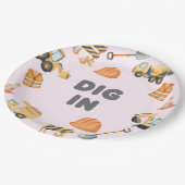Construction Party Plates Papieren Bordje (Gekanteld)