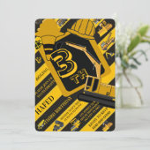 Construction party signs bundle, Editable truck  Kaart (Staand voorkant)