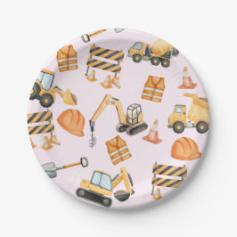 Construction Plates Papieren Bordje