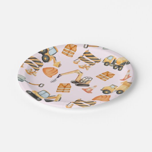 Construction Plates Papieren Bordje (Gekanteld)