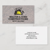 Construction Properties | Craftsmen  Visitekaartje (Voorkant / Achterkant)