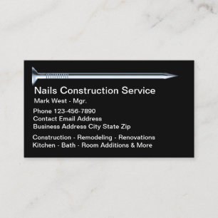 Construction Remodeling Service Visitekaartje