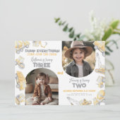 Construction Sibling Twin Brother Birthday Party Kaart (Staand voorkant)