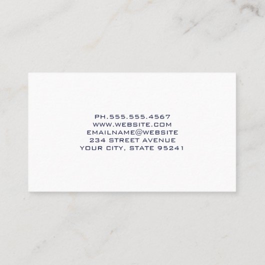 Construction site | Builders Hat | Contractor Visitekaartje (Achterkant)