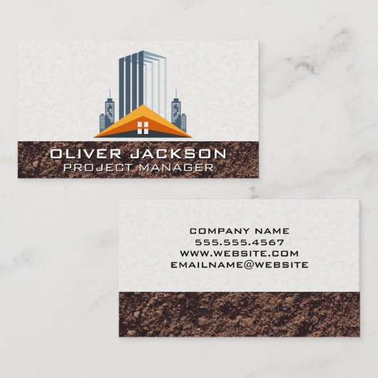 Construction Site | Commercial Buildings Visitekaartje (Voorkant / Achterkant)
