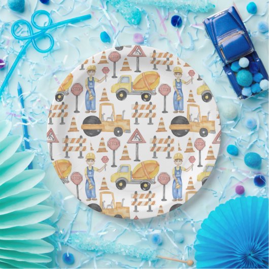 Construction Theme Party Papieren Bordje (Feest)