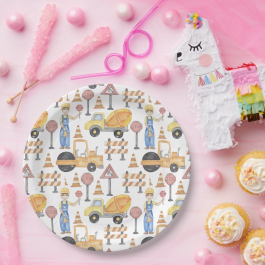 Construction Theme Party Papieren Bordje (Feest)