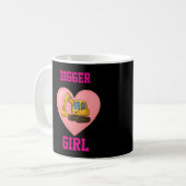 Construction themed 'DIGGER GIRL' mug Koffiemok (Voorkant links)