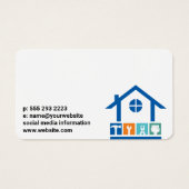 Construction Tools | Home Repair Visitekaartje (Achterkant)