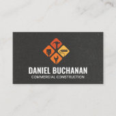 Construction Tools Icons | General Contractor Visitekaartje (Voorkant)