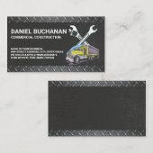 Construction Tools | Work Truck Visitekaartje (Voorkant / Achterkant)