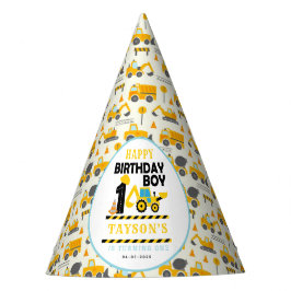 Construction Truck 1st Birthday | Kids Party Feesthoedjes