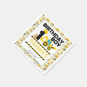 Construction Truck 1st Birthday | Kids Party Servet (Hoek)