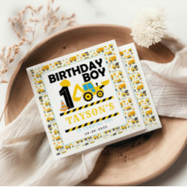 Construction Truck 1st Birthday | Kids Party Servet