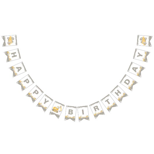 Construction Truck Birthday Happy Birthday Vlaggetjes (Alle)