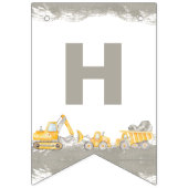 Construction Truck Birthday Happy Birthday Vlaggetjes (Tweede vlag)