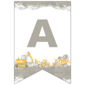 Construction Truck Birthday Happy Birthday Vlaggetjes (Derde vlag)