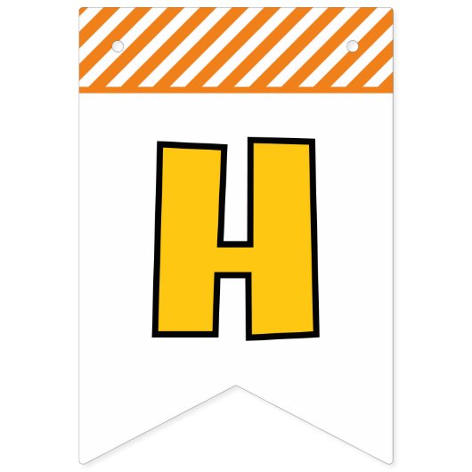 Construction Truck Birthday Party Invitation Vlaggetjes (Tweede vlag)