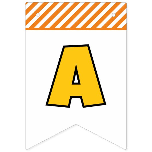 Construction Truck Birthday Party Invitation Vlaggetjes (Derde vlag)