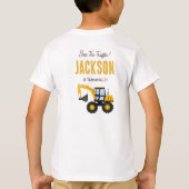 Construction Truck Birthday | Personalized Décor T-shirt (Achterkant)