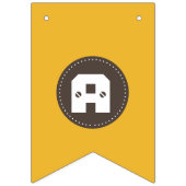 Construction Truck Birthday | Personalized Décor Vlaggetjes (Derde vlag)