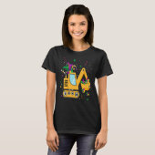 Construction Truck Mardi Gras  For Kids Toddler Bo T-shirt (Voorkant volledig)