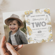 Construction Truck TWO 2nd Birthday Party