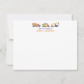Construction Trucks Nursery Note Card Kaart (Voorkant)