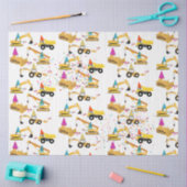 Construction Trucks Party Pattern Tissuepapier (Craft)