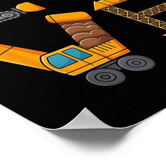 Construction Valentine Love Spelled With Trucks Ex Poster (Hoek)