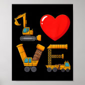 Construction Valentine Love Spelled With Trucks Ex Poster (Voorkant)