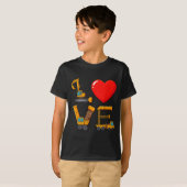 Construction Valentine Love Spelled With Trucks Ex T-shirt (Voorkant volledig)